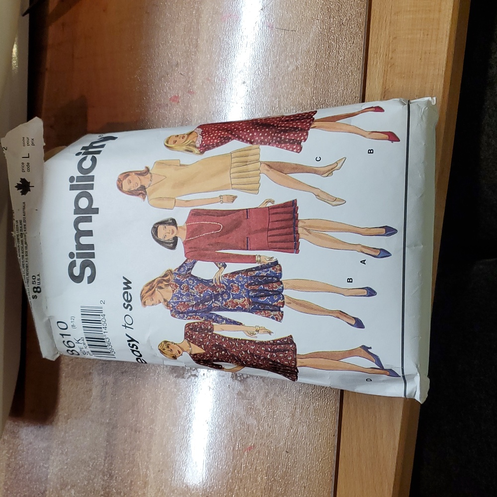 Simplicity 8610 Easy To Sew Misses' Dress Pattern